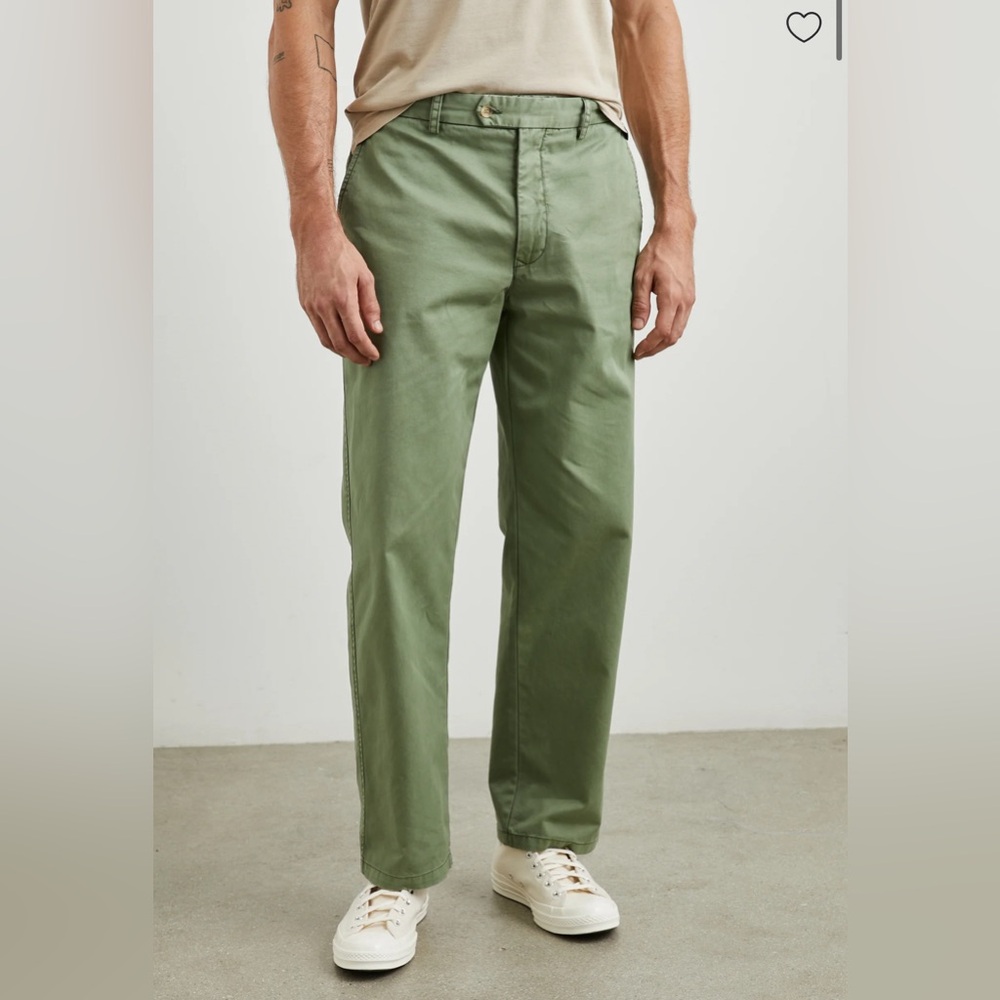 Rails men’s Garrett baggy chino pant in Spring Olive size 30x31